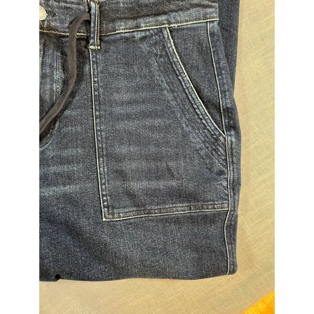 Judy Blue Jogger Jeans Dark Wash Drawstring Patch Pocket Womens 18W - Picture 4 of 6